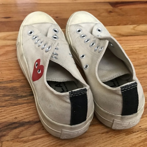 comme des garcons converse shoelaces